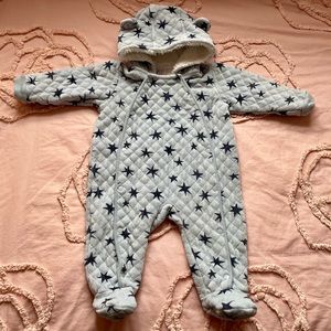 Nordstrom Hooded Baby Snowsuit With Stars